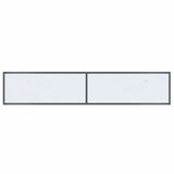 Console Table White 180x35x75.5 cm Tempered Glass 331704