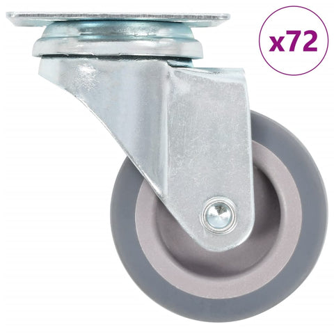 ZNTS 72 pcs Swivel Casters 50 mm 277904