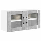Wall Glass Cabinet LUCCA Concrete Grey 80 x 31 x 40 cm 884948