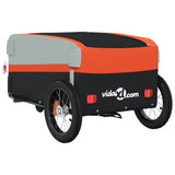 Bike Trailer Black and Orange 30 kg Iron 94054