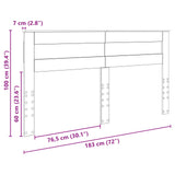 Headboard Concrete Grey Engineered wood 888088
