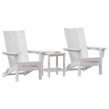 Garden Chair 3 pcs White 80.5 x 74.5 x 92 cm Polyethylene 3335822