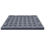 Fall Protection Tiles 18 pcs Rubber 50x50x3 cm Grey 3096597