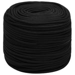 ZNTS Work Rope Black 6 mm 500 m Polyester 152816