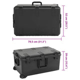 Portable Flight Case Black 79.5x52x39 cm PP 4007255