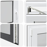 Basement Window "RISOR" 90x70 cm Tilt&Turn DIN Left Anthracite 4108405