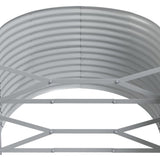 Garden Raised Bed Galvanised Steel 249x100x68 cm Green 319063