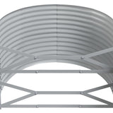 Garden Raised Bed Galvanised Steel 175x100x68 cm Grey 319059