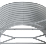 ZNTS Garden Raised Bed Powder-coated Steel 249x100x68 cm Brown 319065