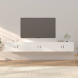 Wall-mounted TV Cabinets 3 pcs White 100x34.5x40 cm 3188374
