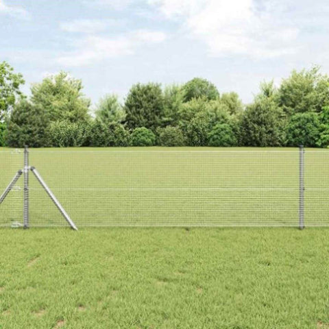 Welded Wire Fence Silver 0.8 x 100 m Steel 42004994