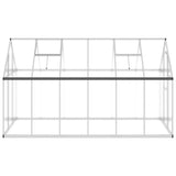 Greenhouse with Base Frame Silver 334x169x195 cm Aluminium 3266326