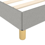 Bed Frame without Mattress Light Grey 180x200cm Super King Fabric 349836