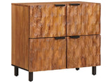 Sideboard Acacia Brown Finish 60 x 33 x 75 cm Solid Mango Wood 4017926