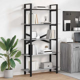 Bookshelf Grey Sonoma 100 x 33.5 x 178 cm Engineered Wood 883937