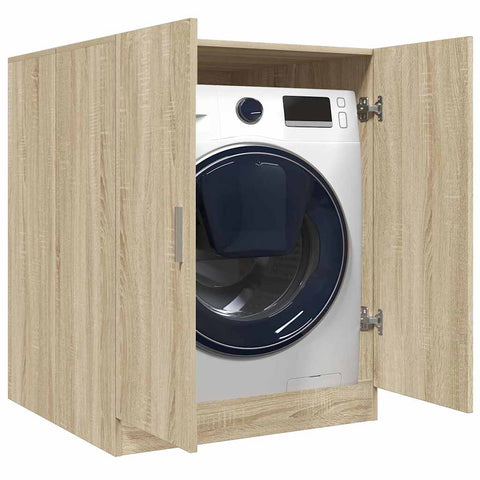 ZNTS Washing Machine Cabinet Sonoma Oak 70.5x71.5x91.5 cm 849649