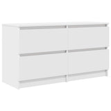 TV Cabinet White 100x35x54 cm Engineered Wood 861796