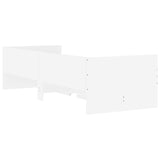 Bed Frame with Storage White 80 x 200 cm Engineered Wood 3429613