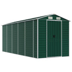 Garden Shed Green 191x470x198 cm Galvanised Steel 3188235