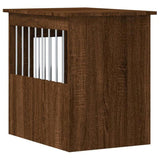 Dog Crate Furniture Brown Oak 45x62x59 cm Engineered Wood 838315