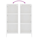 TV Wall Cabinet White 40.5x30x102 cm Engineered Wood 836931