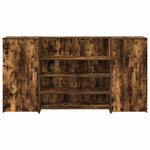 Reception Desk Smoked Oak 200x50x103.5 cm Engineered Wood 3324182