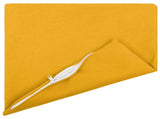 Cushion with Pillow HEERLEN 12 pcs Light Yellow Fabric 926421