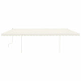 Manual Retractable Awning with Posts 6x3 m Cream 3069997