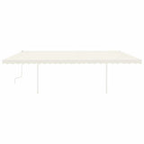 Manual Retractable Awning with LED 6x3 m Cream 3070002
