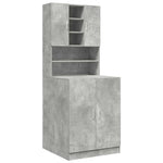 Washing Machine Cabinets 2 pcs Concrete Grey Engineered wood 3324919