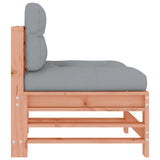 Middle Sofas with Cushions 2 pcs Solid Wood Douglas 825693