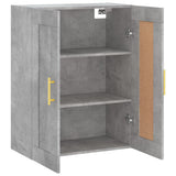 Wall Mounted Cabinet Concrete Grey 69.5x34x90 cm Engineered Wood 830368