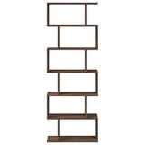 Room Divider Bookcase 6-Tier Brown Oak 70x24x193 cm Engineered Wood 858090
