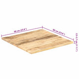 Table Top Solid Mango Wood 25-27 mm 60x60 cm 286020