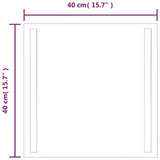LED Bathroom Mirror 40x40 cm 151738