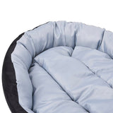 Reversible & Washable Dog Cushion Grey and Black 110x80x23 cm 171209