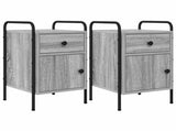 Bedside Cabinet 2 pcs Grey Sonoma 35 x 36.5 x 61 cm 8007654