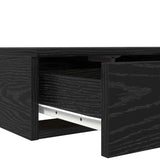 ZNTS Black Bed Drawers 75x36.5x16.5 cm Made from Engineered Wood 866964