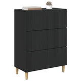 Drawer Cabinet Black 66 x 34.5 x 90 cm Engineered Wood 894606