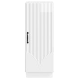 Sideboard High Gloss White 33 x 34.5 x 87 cm Engineered Wood 895289