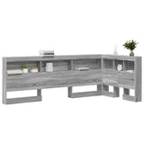 Storage Headboard with Shelf Grey Sonoma 80 cm Engineered Wood 3335450