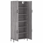 Highboard Grey Sonoma 69.5x34x180 cm Engineered Wood 3195689