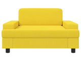 Armchair Light Yellow Fabric 42043463