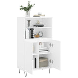 Highboard White 60x36x110 cm Engineered Wood 831484