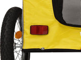 Pet Bike Trailer Yellow and Grey Oxford Fabric&Iron 93840