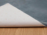 Anti-Slip Faux Rabbit Fur Rug OLITE Anthracite 160 x 160 cm 42021774