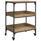 Kitchen Trolley Artisan Oak 60 x 41 x 80.5 cm Engineered Wood 883030