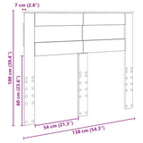 Headboard Old Wood Engineered wood 888123