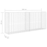 Gabion Basket Galvanised Steel 85x30x200 cm 142359