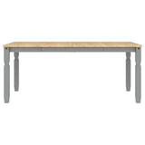 7 Piece Dining Set PANAMA Grey Solid Wood Pine 3345213